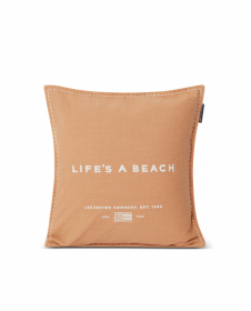 Lexington Life´s A Beach Embroidered Cotton Tyynynpäällinen